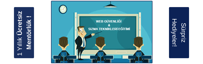 Web Güvenliği & Sızma Teknikleri Eğitimi - İlk eğitime özel indirim!
