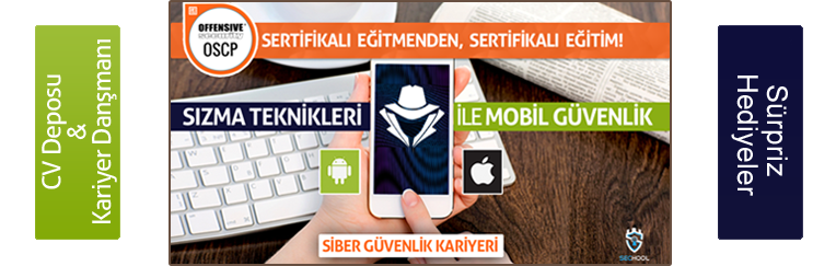 Siber güvenlik eğitimi: Sızma Teknikleri ile Mobil Güvenlik - Pentest Eğitimi